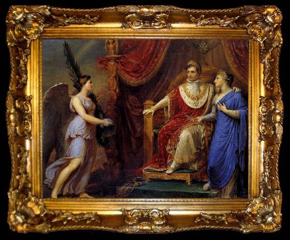 framed  Andrea Appiani Allegory on the Peace of Pressburg, ta009-2